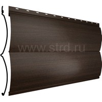 Сайдинг Блок-хаус New 361*334мм 0.45мм Print Elite (Colority Print TwinColor) Корея Coffee Wood (коричневый) Grand Line